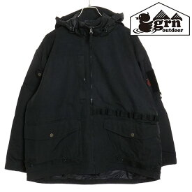 ジーアールエヌ アウトドア grn outdoor メンズ ヒアソビホンキジャケット [GO3225Q FW23] HIASOBI HONKI JACKET アウター 焚き火 BBQ 難燃 ビッグシルエット BLACK【e】【ts】【sp】