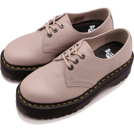 【6/1は楽天カード＆エントリーで6倍】ドクターマーチン Dr.Martens レディース 3ホールシューズ クアッド II [31167348 FW23] 1461 Quad II 靴 厚底 VINTAGE-TAUPE【e】