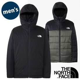 【15％OFF／ラスト1着】ザ・ノース・フェイス THE NORTH FACE メンズ リバーシブルエニータイムインサレーテッドフーディ [NY82380-KN FW23] Reversible Anytime Insulated Hoodie TNF アウトドア アウター 中綿ジャケット パーカー ブラック/ニュートープ【ts】【e】