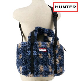 【在庫限り】【先着でバッグラバータグプレゼント！】ハンター HUNTER イントレピッド プレイド ブークルミニトート [UBB3620PBO-LCK FW23Q4] INTREPID PLAID BOUCLE MINI TOTE トートバッグ maritime-blue-check 青 ブルー系【e】【ts】