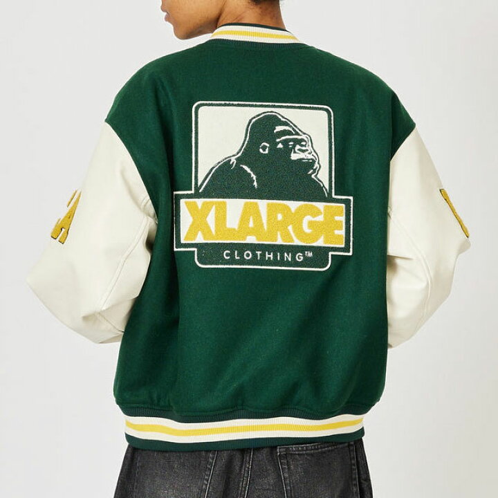 XLARGE スタジャンGreen 暴れ 