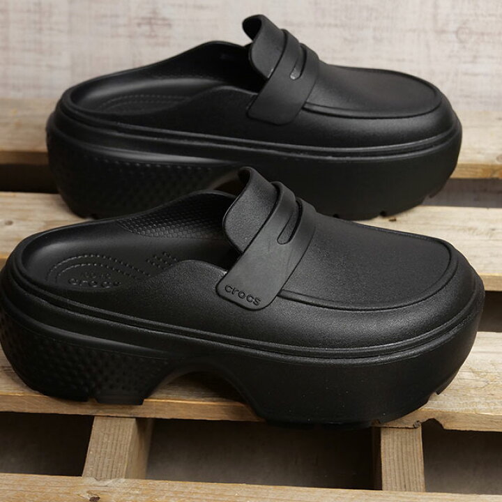 楽天市場】クロックス crocs サンダル ストンプ ローファー [209937 