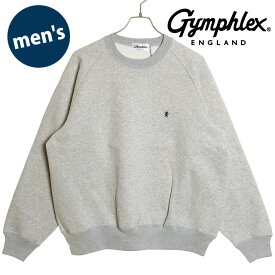 ジムフレックス Gymphlex スウィングスリーブ クルーネックプルオーバー [GY-C0292-TCF FW24] M SWING SLEEVE CREW NECK P.O. メンズ トップス スウェットシャツ トレーナー TOP-GREY 正規取扱店