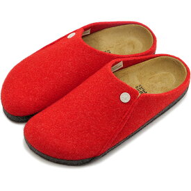 ビルケンシュトック BIRKENSTOCK ルームシューズ ツェルマット リベット [1024974 FW24] ZERMATT RIVET レディース ドイツ製 コンフォートサンダル 健康サンダル ACTIVE-RED | FELT