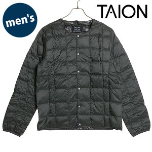 �^�C�I�� TAION �N���[�l�b�N�{�^���_�E���W���P�b�g [TAION-104 FW24] M CREW NECK DOWN JKT �����Y �A�E�^�[ �C���i�[�_�E�� �x�[�V�b�N D.CHARCOAL ���K�戵�X