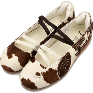 �y�ő�100%�|�C���g�o�b�N�z�v�[�} PUMA �X�j�[�J�[ �X�s�[�h�L���b�g �o���G �J�E �E�B�����Y [407787-01 HO25] SPEEDCAT BALLET COW WNS ���f�B�[�X �C �A�j�}���p�^�[�� Chocolate-Brown/Warm-White ���K�戵�X