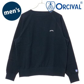 【ポイント10倍】オーシバル ORCIVAL ボートネック プルオーバー [OR-C0430-MAZ FW25] BOAT NECK PULLOVER 日本製 メンズ トップス スウェット トレーナー 裏起毛 DK.NAVY 正規取扱店
