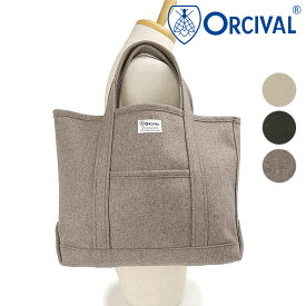 【ポイント10倍】オーシバル ORCIVAL ヘビーメルトン トートバッグ ミディアム [OR-H0240-HML FW25] HEAVY MELTON TOTE BAG MEDIUM 日本製 メンズ・レディース 鞄 メルトントート 中サイズ ウール 正規取扱店