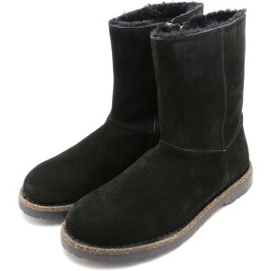�y20%OFF/SALE�z�y���X�g1���z�r���P���V���g�b�N BIRKENSTOCK �u�[�c �E�v�T�� �W�b�v �V�A�����O [1030242 FW25] UPPSALA ZIP SHEARLING ���f�B�[�X �C �h�C�c�� �R���t�H�[�g�u�[�c �h�� BLACK | SUEDE-LEATHER ��