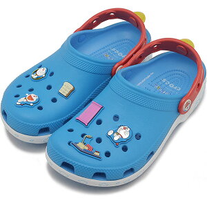 �N���b�N�X crocs �T���_�� �L�b�Y �h�������� �N���V�b�N �N���b�O [211692-90H FW25Q4] Kids�f Doraemon Classic Clog �j�̎q�E���̎q �q���p �C �R���{ Multi ���K�戵�X