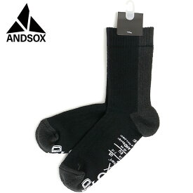 【最大100%ポイントバック】アンドソックス ANDSOX サポートパイルアンクル [31408/31409 FW25] SUPPORT PILE ANKLE メンズ・レディース 靴下 アンクルソックス 滑り止め付き 日本製 BLACK 【メール便可】 正規取扱店