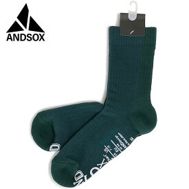 【最大100%ポイントバック】アンドソックス ANDSOX サポートパイルアンクル [31410/31411 FW25] SUPPORT PILE ANKLE メンズ・レディース 靴下 アンクルソックス 滑り止め付き 日本製 GREEN 【メール便可】 正規取扱店