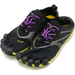 �y�ő�100%�|�C���g�o�b�N�z�r�u�����t�@�C�u�t�B���K�[�Y Vibram FiveFingers 5�{�w�V���[�Y ���f�B�[�X V-Run [16W3105] �C �x�A�t�b�g�X�j�[�J�[ �� Black/Yellow/Purple ���K�戵�X