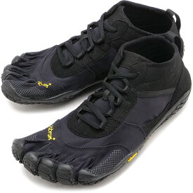 【1/25限定 最大P32倍】ビブラムファイブフィンガーズ Vibram FiveFingers 5本指シューズ メンズ ハイキング トレッキング用 V-TREK [19M7401] 靴 ベアフットスニーカー 黒 Black/Black 正規取扱店