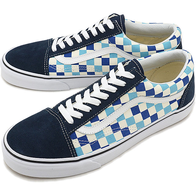 blue checkered old skools