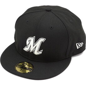 ニューエラ NEWERA キャップ 千葉ロッテマリーンズ NPB 59FIFTY [13562228] メンズ・レディース 帽子 日本プロ野球 ブラック/ホワイト
