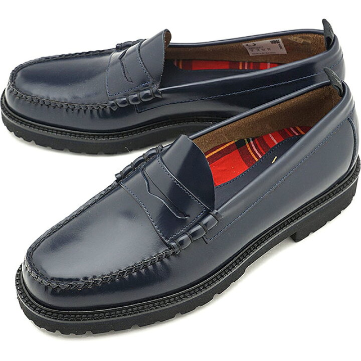 楽天市場 コラボ フレッドペリー Fred Perry ローファー Ghバス ペニーローファー Fp G H Bass Penny Loafer Sb8070 608 Su メンズ レディース 革靴 Navy ネイビー系 Mischief