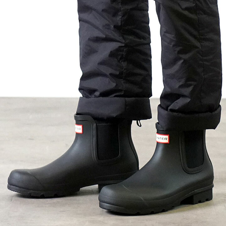 楽天市場 クーポン対象10 Off ハンター Hunter レインブーツ オリジナル チェルシー M Original Chelsea Mfs9116rma Blk Ss メンズ サイドゴア ショートブーツ Black ブラック系 Mischief