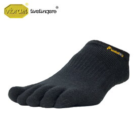 【4/25は楽天カードで最大14倍】ビブラムファイブフィンガーズ Vibram FiveFingers ベアフットソックス ショート 滑り止め無し [20A1001 SS21] メンズ・レディース 日本製 5本指靴下 アンクル スニーカーソックス BLACK ブラック系【メール便可】