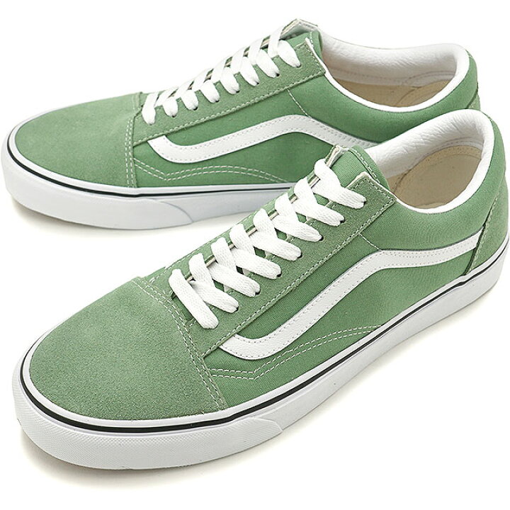 楽天市場 9 18限定 楽天カードで最大16倍 バンズ Vans スニーカー オールドスクール Old Skool Vn0a3wkt4g6 Ss21 メンズ レディース ヴァンズ Shale Green True White グリーン系 Mischief