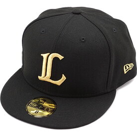 【4/20は楽天カード＆エントリーで8倍】ニューエラ NEWERA キャップ 埼玉西武ライオンズ NPB 59FIFTY [13562207] メンズ・レディース 帽子 日本プロ野球 ブラック/メタリックゴールド