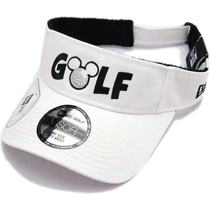 楽天市場 11 11まで 楽天カードで最大13倍 ニューエラ ゴルフ Newera Golf ミッキーマウスボールマーカー付き ディズニーサンバイザー Ss22 Sun Visor On Par メンズ レディース New Era 帽子 フリーサイズ ホワイト Mischief