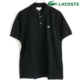 【3/30限定！楽天カード＆エントリーで4倍】ラコステ LACOSTE メンズ ポロシャツ [L1212LJ-99-031 SS23] L1212LJ-99 トップス 半袖 鹿の子 BLACK★ 黒 ブラック系