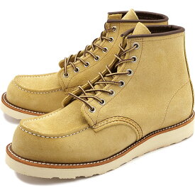 【6/5は楽天カード＆エントリーで最大15倍】返品送料無料 レッドウィング REDWING メンズ 6インチ クラシックモック [＃8833 ] 6-INCH CLASSIC MOC アイリッシュセッター ワークブーツ ホーソーン・アビレーン ベージュ系