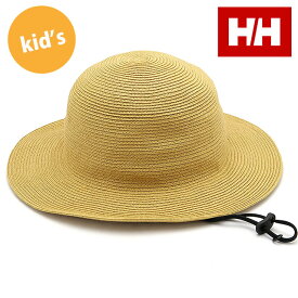 ヘリーハンセン HELLY HANSEN キッズ Kサマーロールハット [HCJ92204-MW SS23] K Summer Roll Hat HH 帽子 子供用 UVカット仕様 麦わら帽子 マリンウッド