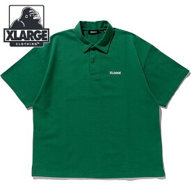 【30％OFF／SALE】エクストララージ XLARGE メンズ スランテッド ロゴ ポロシャツ [101232013012 SS23SPOT] STANDARD LOGO POLO SHIRT x-large エックスラージ トップス 半袖 GREEN 緑 グリーン系【ts】【e】