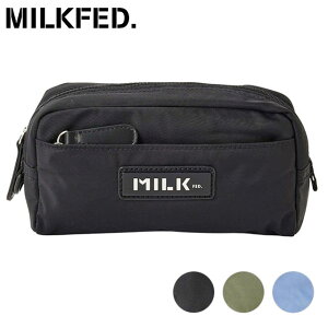 �~���N�t�F�h MILKFED. ���S�v���[�g �|�[�` [103241054001 SS24] LOGO PLATE POUCH �����Y�E���f�B�[�X �� �y���[���։z�ye�z ���K�戵�X