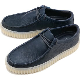 【20％OFF／SALE】クラークス Clarks メンズ トーヒルロー [26176216 SS24] Torhill Lo 靴 モカシンシューズ ネイビーレザー【ts】【e】