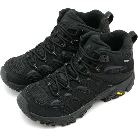 メレル MERRELL レディース モアブ3 シンセティック ミッド ゴアテックス [J500424 SS24] W MOAB 3 SYNTHETIC MID GORE-TEX 靴 透湿防水 ビブラムソール アウトドアシューズ トレッキング ハイキング スニーカー BLACK/BLACK