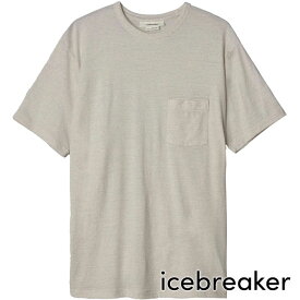 アイスブレーカー icebreaker メンズ U 150 SS ポケット ティー [IT22370-EH SS24] U 150 SS POCKET TEE トップス 半袖 Tシャツ メリノウール100％ エクルヘザー 【メール便可】