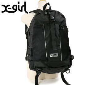 エックスガール X-girl デイジーチェーン バックパック [105241053009 SS24] DAISY CHAIN BACKPACK メンズ・レディース xgirl 鞄 リュック デイパック BLACK