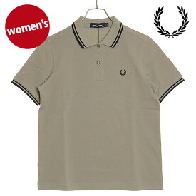 【5/25は楽天カード＆エントリーで最大22倍】フレッドペリー FRED PERRY レディース ツイン ティップド フレッドペリーシャツ [G3600-U54 SS24] TWIN TIPPED FRED PERRY SHIRT トップス 半袖 定番 ポロシャツ WARM-GREY