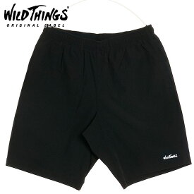 【4/20は楽天カード＆エントリーで13倍】ワイルドシングス WILD THINGS メンズ ベースショーツ [WT24033AD SS24] BASE SHORTS ボトムス ハーフパンツ 撥水 ストレッチ BLACK