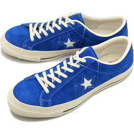 【6/1は楽天カード＆エントリーで6倍】コンバース CONVERSE メンズ スニーカー ワンスター J スエード [35200670 SS24Q2] ONE STAR J SUEDE 靴 日本製 ローカット BLUE