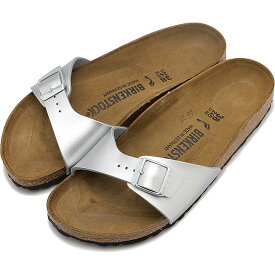 【6/1は楽天カード＆エントリーで15倍】ビルケンシュトック BIRKENSTOCK レディース サンダル マドリッド ビルコフロー [40413 SS24] MADRID BS ドイツ製 コンフォートサンダル 健康サンダル SILVER | BIRKO-FLOR