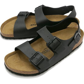ビルケンシュトック BIRKENSTOCK メンズ サンダル ミラノ ビルコフロー [34791/34793 SS24] MILANO BS ドイツ製 コンフォートサンダル 健康サンダル BLACK | BIRKO-FLOR 正規取扱店【cp】