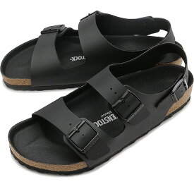 ビルケンシュトック BIRKENSTOCK サンダル ミラノ ビルコフロー [1024997/1024998 SS24] MILANO BS メンズ・レディース ドイツ製 コンフォートサンダル 健康サンダル BLACK | BIRKO-FLOR 正規取扱店【cp】