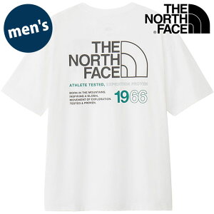�y20%OFF/SALE�z�U�E�m�[�X�E�t�F�C�X THE NORTH FACE �V���[�g�X���[�u�C�[�G�X66���S���C�h�e�B�[ [NT32597-W SS25] S/S ES 66 Logo Wide Tee �����Y TNF �A�E�g�h�A �g�b�v�X ����T�V���c �R�ۖh�L �z���C�g�y