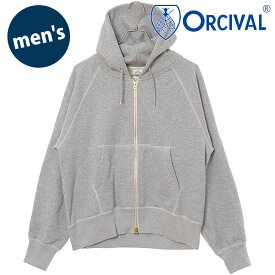 オーシバル ORCIVAL ジップフーディー [OR-C0427 SS25] ZIP HOODIE 日本製 メンズ トップス スウェット ジップアップパーカー HEATHER-GREY 正規取扱店