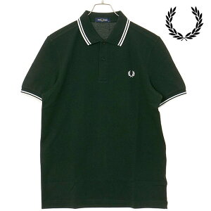 �t���b�h�y���[ FRED PERRY �����Y �|���V���c �c�C�� �e�B�b�v�h �t���b�h�y���[�V���c [M3600-T50 SS25]�@�t���b�h�E�y���[ FREDPERRY TWIN TIPPED FRED PERRY SHIRT �g�b�v�X ���� �R�b�g���s�P NIGHTGREEN/SNWHT 