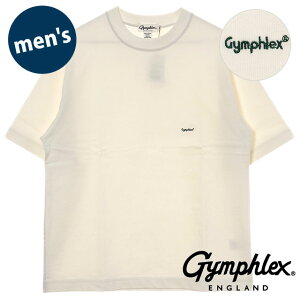�y�ő�100%�|�C���g�o�b�N�z�W���t���b�N�X Gymphlex �N���[�l�b�N �V���[�g�X���[�u T�V���c [#J-9271 HWJ SS25] CREW NECK S/S T-SHIRT �����Y �X�|�[�c�t�@�b�V���� �g�b�v�X ���� ���C�h�V���G�b�g OFF WH