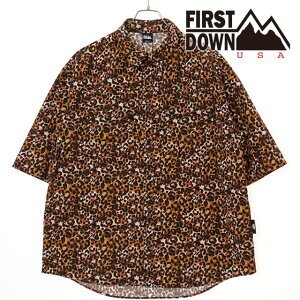 �y40%OFF/SALE�z�y���X�g1���z�t�@�[�X�g�_�E�� FIRST DOWN �^�X�����i�C���� �x���`���[�V�����V���c [F891012-99 SS25] TASLAN NYLON VENTIRATION SHIRTS �����Y �g�b�v�X �����V���c ���� LEOPARD ���K�戵�X�yts