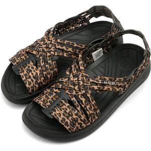 y12/10 őP29{z}uT_Y MALIBU SANDALS LjI [MS060071 SS25] CANYON YEfB[X C `T_ LEOPARD/BLACK/BLACK K戵X