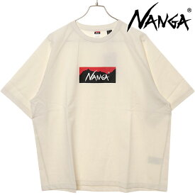 【最大100%ポイントバック】ナンガ NANGA エコハイブリッド ボックスロゴ ルーズフィットTシャツ [N2500-1M025Z SS25] ECO HYBRID BOX LOGO LOOSE FIT TEE メンズ トップス 半袖 アウトドア WHT 正規取扱店