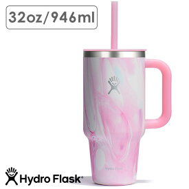 【最大100%ポイントバック】限定カラー ハイドロフラスク Hydro Flask ゼリー オールアラウンド トラベルタンブラー 946ml [8902030165251] JELLY 32oz ALL AROUND TRAVEL TUMBLER メンズ・レディース ステンレスボトル 水筒 直飲み 保温 保冷 JellyPink 正規取扱店