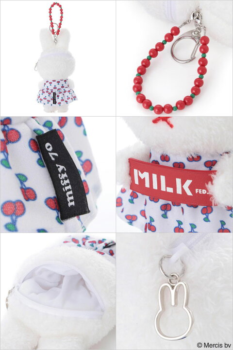 楽天市場】ミルクフェド MILKFED. ミッフィー ポーチ キーチェーン 